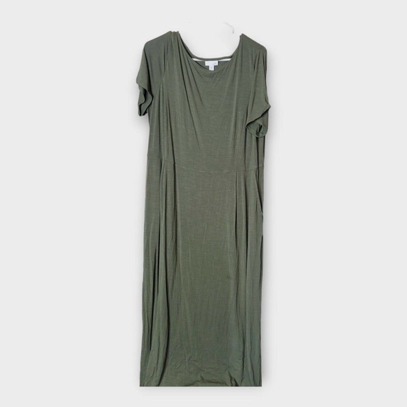 Maxi Jill Dress - Green/Beige